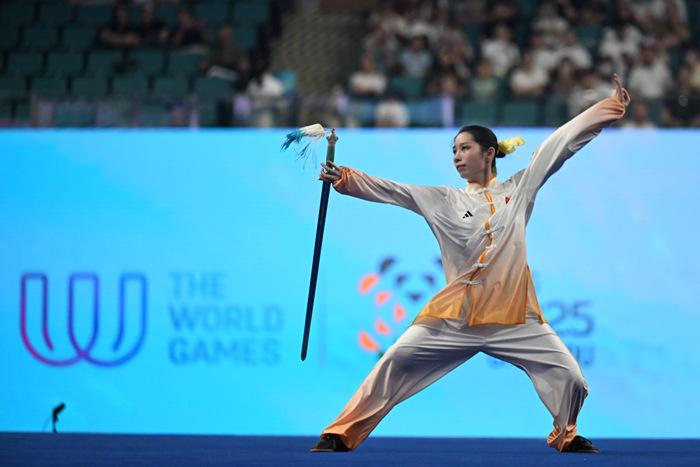 盧卓靈摘得世運(yùn)會中國體育代表團(tuán)首金