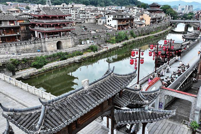 航拍千年客家府——古城古街古韻濃