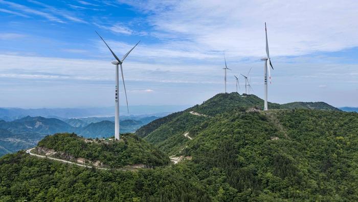 浙江仙居：高山風力發電助力綠色發展