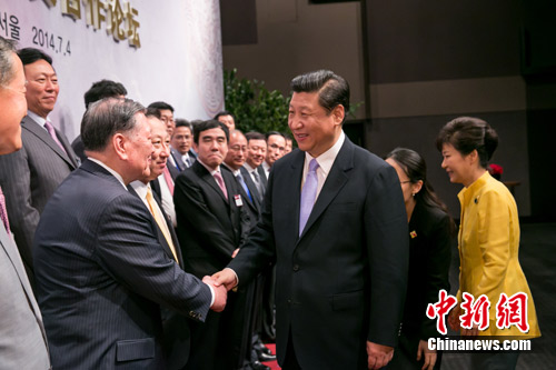 習近平勉勵中韓企業家:攜手合作,共創未來